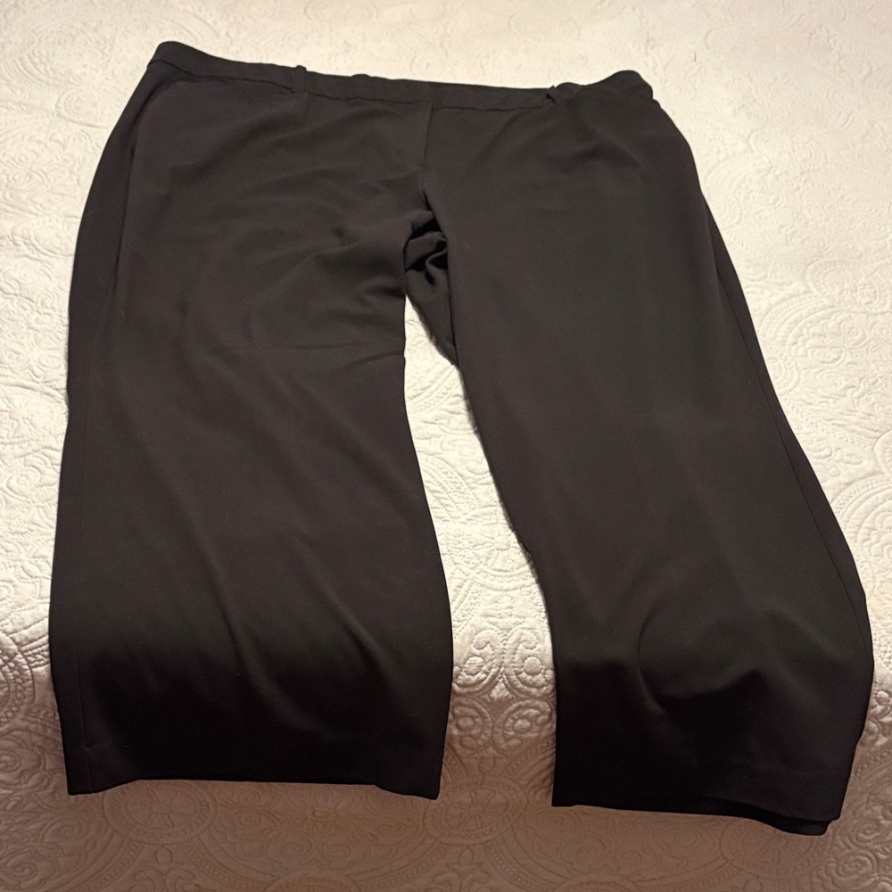 Lane Bryant The Houston Black Wide Leg Pants - 28 short